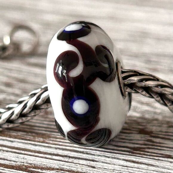 TROLLBEADS Set of Unique Rare Jumbo & Silver Twisted Bangle XXS LAA 925S NEW! - Picture 2 of 14